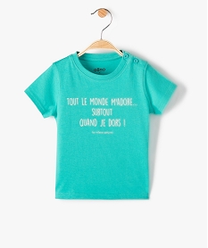 GEMO Tee-shirt bébé garçon à message humoristique - GEMO x Les Vilaines filles Bleu