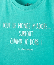 tee-shirt bebe garcon a message humoristique - gemo x les vilaines filles bleuB578501_2