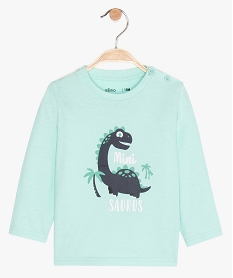 GEMO Tee-shirt bébé garçon imprimé fantaisie Vert