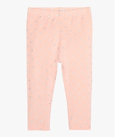 GEMO Legging long en coton stretch bébé fille Rose