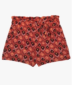 short bebe fille imprime a taille elastique multicolore shortsB583601_4