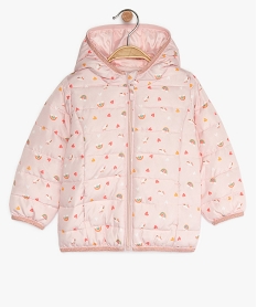 doudoune bebe fille fine a motifs etoiles et details pailletes multicolore doudounesB590301_1