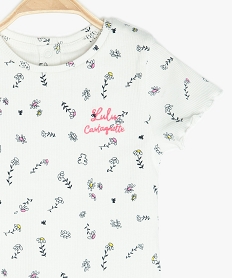 tee-shirt bebe fille a motifs fleuris – lulucastagnette multicoloreB593401_2