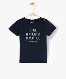GEMO Tee-shirt bébé fille à message humoristique - GEMO x Les Vilaines filles Bleu