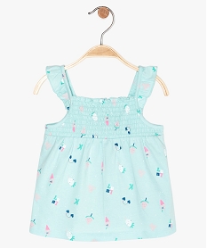 GEMO Débardeur bébé fille à smocks et volants - LuluCastagnette Multicolore