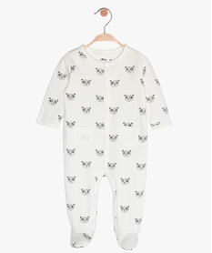 GEMO Pyjama bébé en jersey intérieur doux motif panda Beige