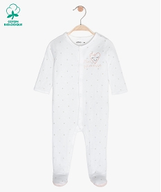 GEMO Pyjama bébé en maille piquée motif étoiles Multicolore