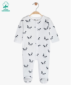 pyjama bebe en jersey motif pandas blancB601401_1