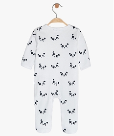 pyjama bebe en jersey motif pandas blancB601401_3