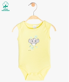 body bebe garcon a manches courtes le roi lion - disney jaune body manches courtesB605501_1