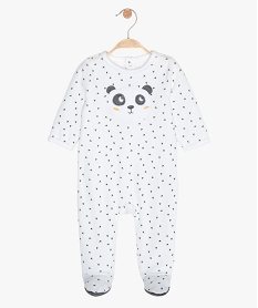 GEMO Pyjama bébé en velours imprimé en polyester recyclé orange chine