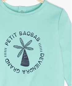 pyjama bebe garcon avec motif baobab bleuB609001_2