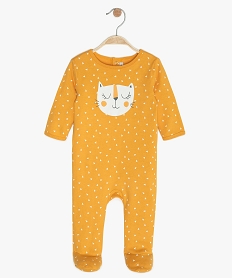 GEMO Pyjama en jersey motif chat Jaune
