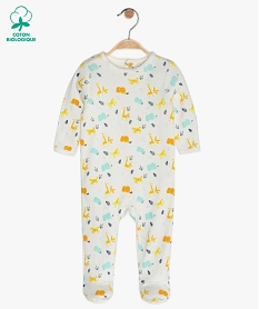 GEMO Pyjama bébé en jersey motif animaux multicolores Multicolore