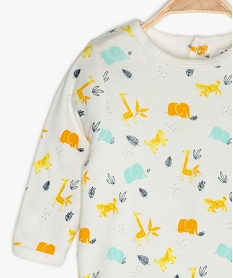 pyjama bebe en jersey motif animaux multicolores multicoloreB609601_2