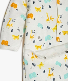 pyjama bebe en jersey motif animaux multicolores multicoloreB609601_4