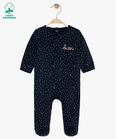 GEMO Pyjama bébé fille avec motif cœurs Bleu