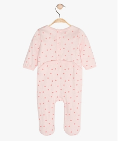 pyjama bebe fille en jersey imprime fleuri imprimeB610001_3