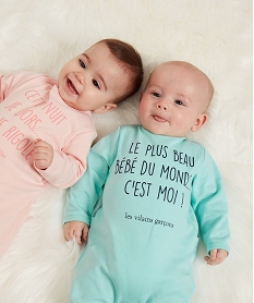 pyjama bebe fille a message humoristique - gemo x les vilaines filles roseB610101_4