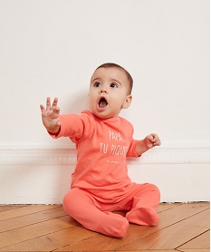 pyjama bebe fille a message humoristique - gemo x les vilaines filles roseB610301_4
