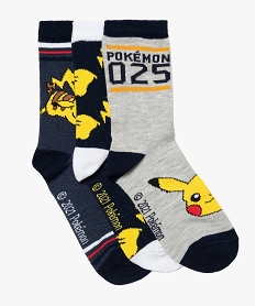 GEMO Chaussettes garçon imprimées (lot de 3) - Pokemon Multicolore