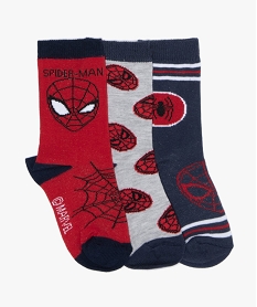 GEMO Chaussettes garçon à motifs (lot de 3) - Spiderman Multicolore