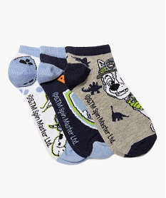 chaussettes garcon basses la patpatrouille (lot de 3) bleuB613201_1