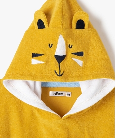 cape de bain bebe a capuche a motif tigre orangeB613601_2