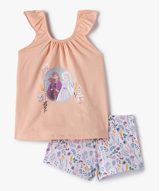GEMO Pyjashort fille imprimé - La Reine des Neiges Rose