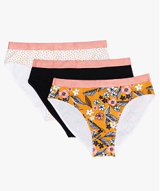GEMO Culottes fille assorties (lot de 3) Multicolore