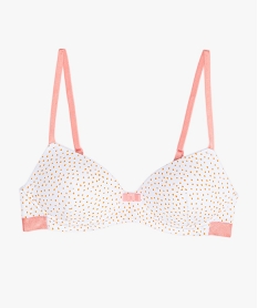 GEMO Soutien-gorge fille imprimé en coton biologique Imprimé