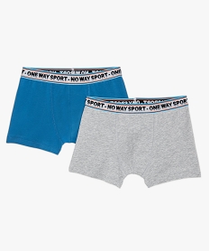 boxer garcon en coton bio extensible (lot de 2) multicoloreB624101_1