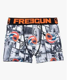 GEMO Boxer garçon en microfibre imprimé surf - Freegun Multicolore