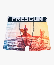 GEMO Boxer garçon à motif surf - Freegun Multicolore