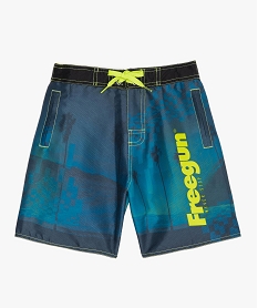 short de bain garcon a motifs palmiers - freegun imprime maillots de bainB626401_1