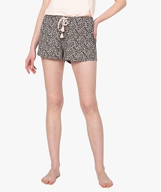 GEMO Bas de pyjama femme forme short imprimé Imprimé