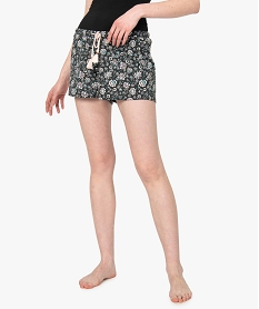 GEMO Bas de pyjama femme forme short imprimé Imprimé