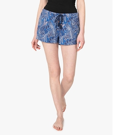 bas de pyjama femme forme short imprime imprimeB631901_1