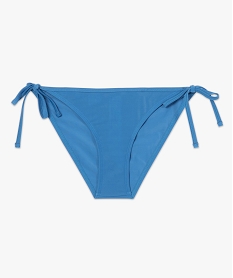 bas de maillot de bain femme forme slip avec liens bleuB635001_4