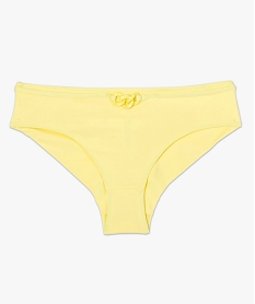 bas de maillot de bain femme forme shorty avec taille fantaisie jauneB635701_4