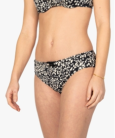 GEMO Bas de maillot de bain femme à motifs tachetés Imprimé