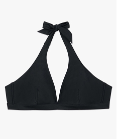 haut de maillot de bain femme triangle foulard noirB636601_4