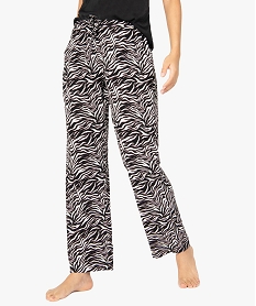 GEMO Pantalon de pyjama femme imprimé Multicolore