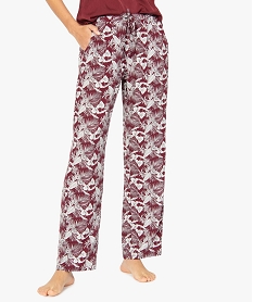 GEMO Pantalon de pyjama femme imprimé Multicolore