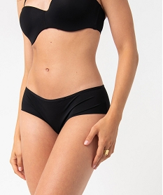GEMO Shorties unis en microfibre femme (lot de 2) noir vif