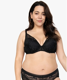 GEMO Soutien-gorge emboitant en dentelle à coques fines Noir