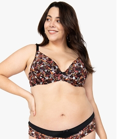 GEMO Soutien-gorge emboitant en dentelle à coques fines Brun