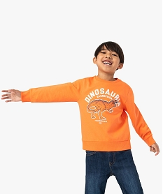 sweat garcon avec motif xxl orange sweatsB653901_1