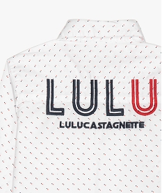 chemise garcon a petits motifs – lulu castagnette blancB660301_2