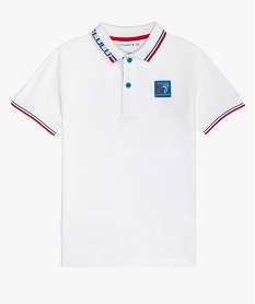 PULL CORAIL POLO BLANC